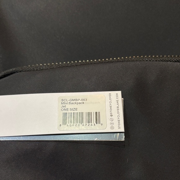 Stoney Clover Lane Mini Jet Black Backpack - Picture 2 of 3